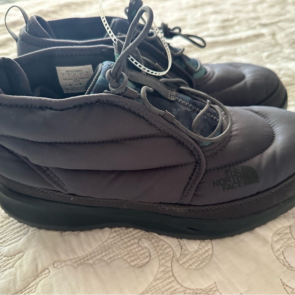 The North Face Men's Grey and Teal Snow Boots Size 11 - Picture 2 of 5